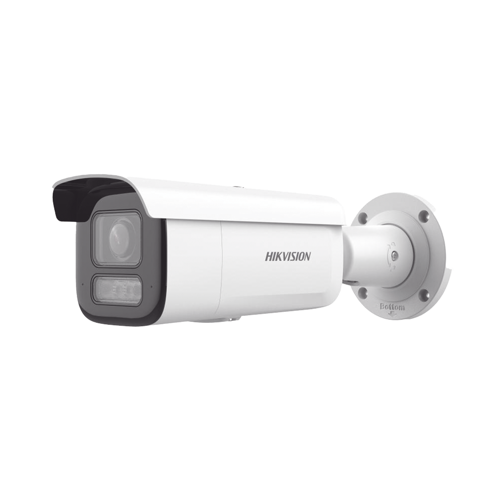 [Dual Light + 2 Micrófonos Integrados]  Bala IP 8 Megapixel (4K) / Lente Motorizado 2.8-12 mm / 60 m Luz Blanca + 60 m IR / AcuSense / Exterior IP67 / IK10 / WDR 120 dB / PoE 802.3at / ONVIF / Alarmas I/O / Micro SD / ACUSEARCH