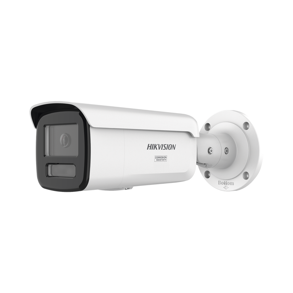 [Dual Light + ColorVu 3.0 + HikAI] Bala IP 6 Megapixel / Lente 4 mm / 60 mts IR + Luz Blanca / Exterior IP67 / Estrobo Luz Blanca / WDR 130 dB / ACUSENSE 3.0 / Metal / NEMA 4X / ACUSEARCH