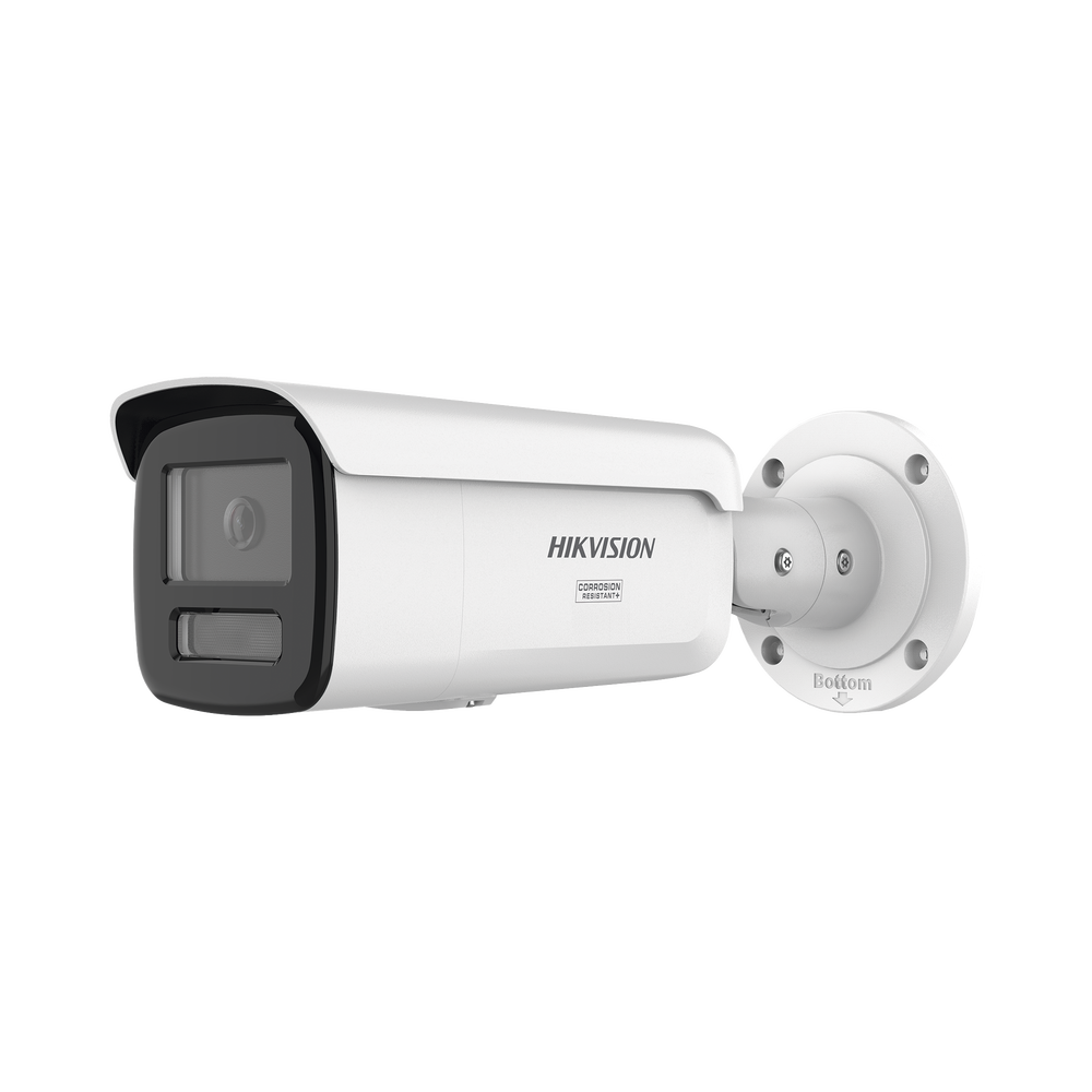 [Dual Light + ColorVu 3.0 + HikAI] Bala IP 8 Megapixel / Lente 4 mm / 60 mts IR + Luz Blanca / Exterior IP67 / Estrobo Azul y Rojo / WDR 130 dB / ACUSENSE 3.0 / Metal / NEMA 4X / ACUSEARCH