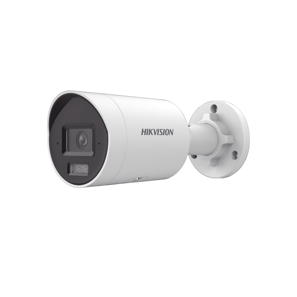 Bala IP 4 Megapixel / Lente 2.8 mm /  Dual Light (40 mts IR + 40 mts Luz Blanca) / Darkfighter S / Microfono Integrado /  Exterior IP67 / WDR 130 dB / 4 AnalÃ­ticos: AcuSense, Deteccion Facial, Conteo de Personas por Cruce y Zona