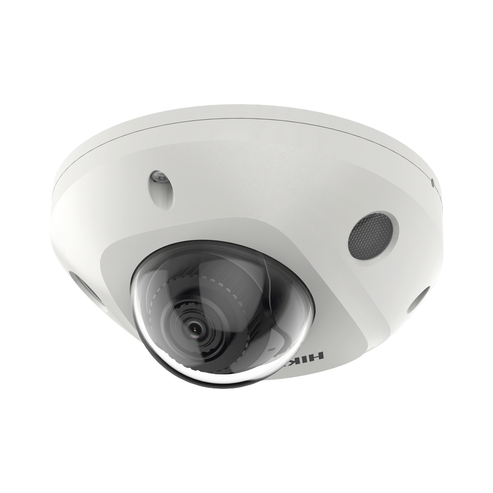 Mini Domo IP 4 Megapixel / Lente 2.8 mm / 30mts IR EXIR / MicrÃ³fono Integrado / Exterior IP67 / IK08 / PoE / DARKFIGHTER / Alarmas y Audio I/O / ONVIF / Micro SD / 4 AnalÃ­ticos: AcuSense, Deteccion Facial, Conteo de Personas por Cruce y Zona