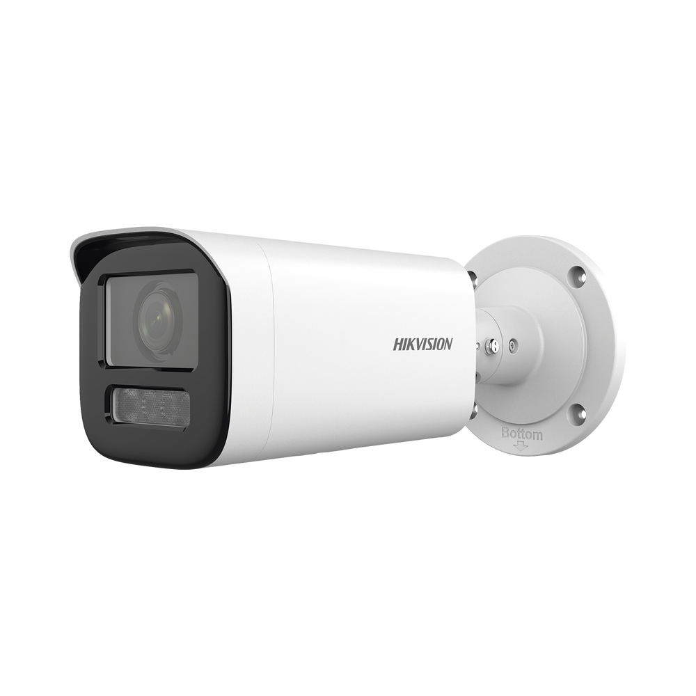 Bala IP 4 Megapíxel / Lente Motorizado 2.7 a 13.5 mm / Dual Light (50 mts IR + 50 mts Luz Blanca)   / Exterior IP67 / WDR 120 dB / PoE  / Micro SD