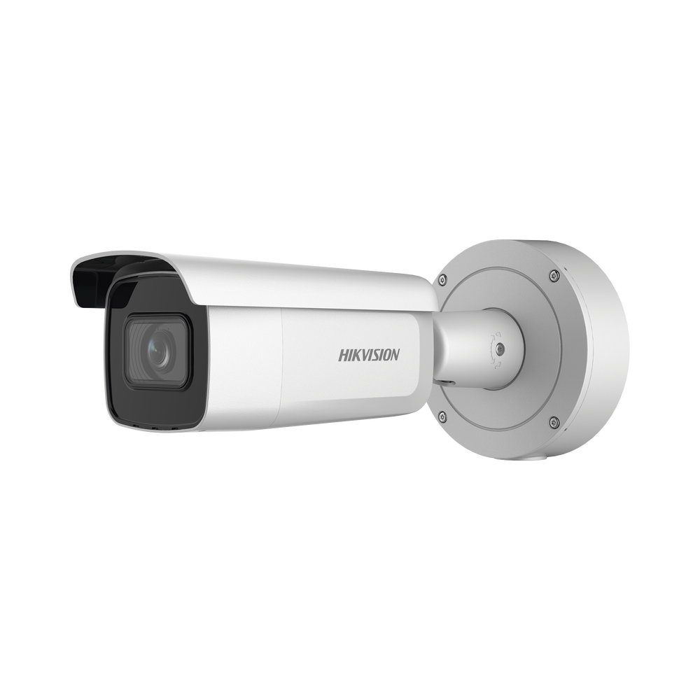 Bala IP 8 Megapixel (4K) / Lente Mot. 2.7 a 13.5 mm / 60 mts IR EXIR / Exterior IP66 / IK10 / DARKFIGHTER / Audio y Alarma I/O / PoE+ / ONVIF / Micro SD / 4 Analíticos: AcuSense, Deteccion Facial, Conteo de Personas por Cruce y Zona