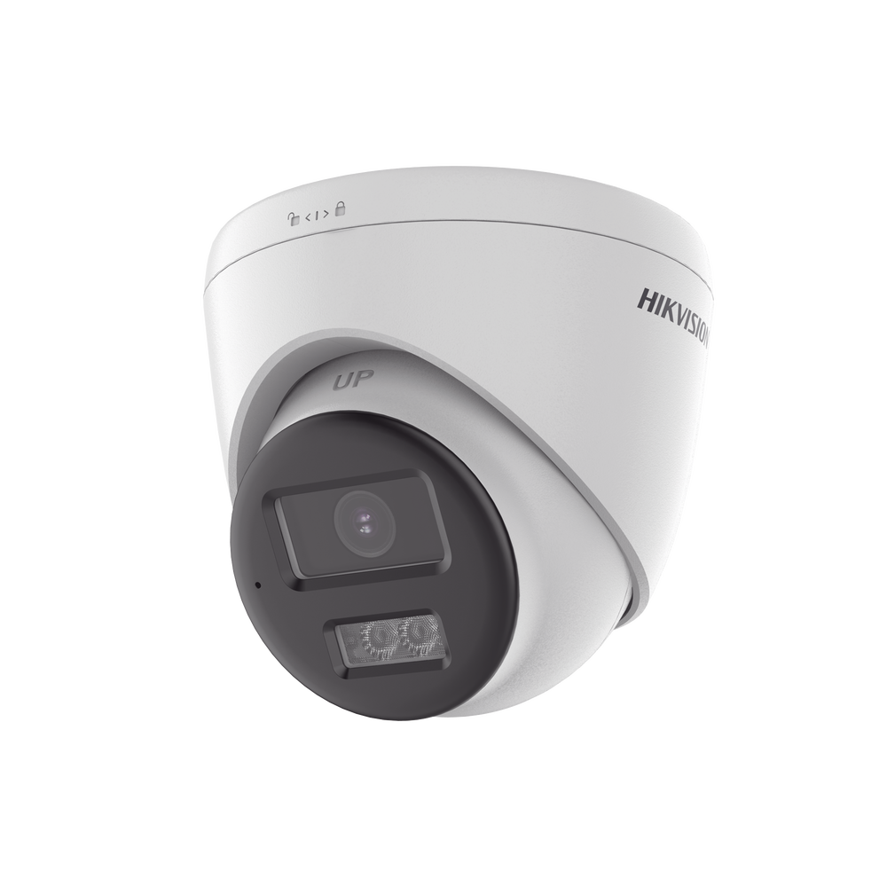 [Audio Bidireccional + Dual Light + ColorVu] Turret TURBOHD 4K (8 Megapixel) / Lente 2.8 mm / 40 mts IR EXIR + 40 mts Luz Blanca / Micrófono y Bocina Integrado / Exterior IP67 / dWDR