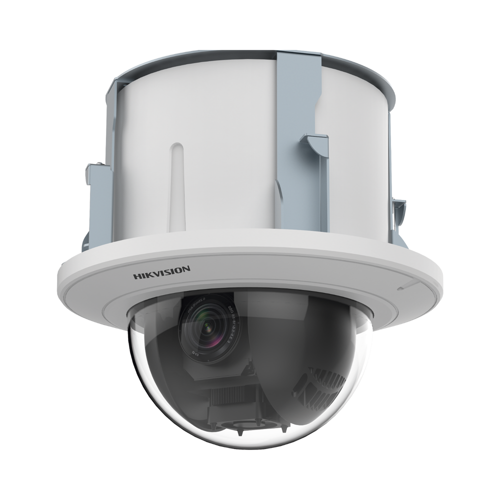 PTZ IP 2 Megapixel / 25X Zoom / Uso en Plafon / ACUSENSE / DARKFIGHTER / IK10 / Entrada y Salida de Audio y Alarmas / WDR 120 dB / HLC / EIS / PoE+ / Metal / microSD