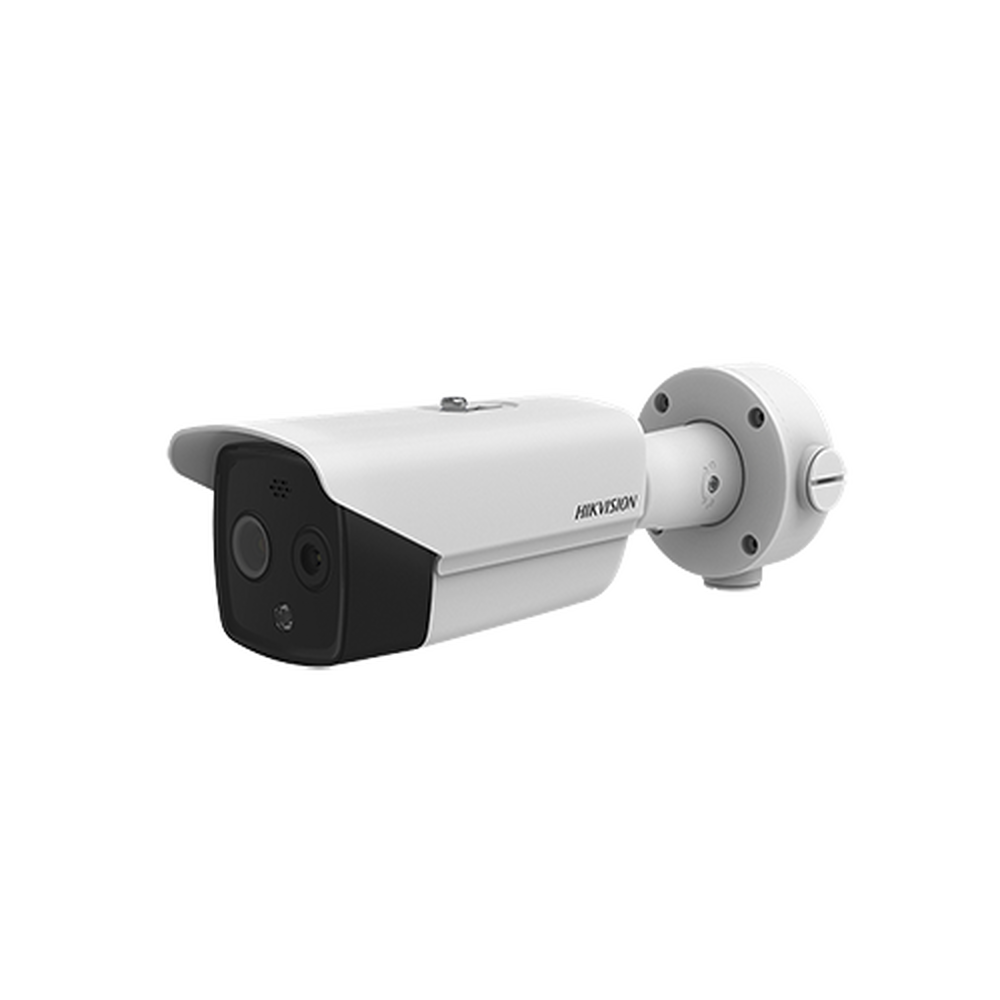 Bala IP Dual / TÃ©rmica 3.1 mm (160 x 120) / Ã“ptico 4 mm (4 Megapixel) / TermomÃ©trica / DetecciÃ³n de Temperatura / PoE /Exterior IP66 / Sirena y Luz Intermitente Integrada / MicroSD