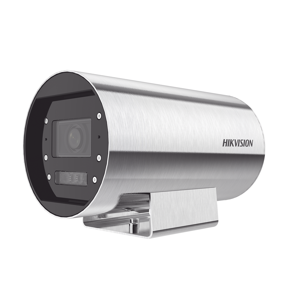 Bala IP 4 Megapixel / Lente Mot. 2.8 a 12 mm / Acero Inoxidable (304) / Altas Temperaturas (150°C) / Refrigeración por Agua / IP68 / Dual Light (30 mts IR + 20 mts Luz Blanca) / WDR 120 dB / ONVIF / PoE+ / Alarmas I/O / ACUSENSE