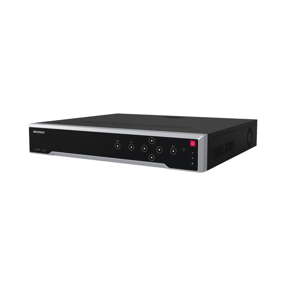 [Doble Poder de Decodificación] NVR 32 Megapixel (8K) / 32 Canales IP / 16 Puertos PoE+ / AcuSense / ANPR / Conteo de Personas / Heat Map / 4 Bahías de Disco Duro  / HDMI en 8K / Soporta POS / Alarmas I/O / 2 Salidas HDMI / Smart Search