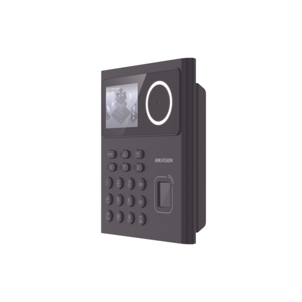 Terminal Min Moe WiFi con Batería de Respaldo / Administrable por Smartphone o Nube /  Acceso y Asistencia /  Huella, Facial y Tarjetas MIFARE /  500 rostros y 1,000 Huellas y Tarjetas / Detección de Cubrebocas / HikConnect / HIK-IA