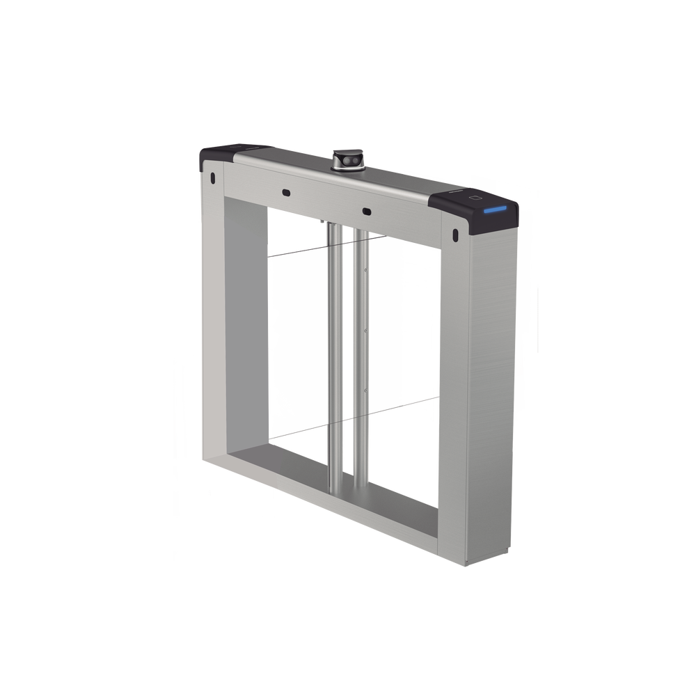 Torniquete Swing Central / Reconocimiento Facial y Lectores de Tarjeta Incluidos / Bidireccional / 5,000,000 MCBF / 4 Pares de dToF / Carriles Seleccionables de 65 o 90 cms (aletas de acrilico no incluidas) / Requiere Torniquetes Laterales