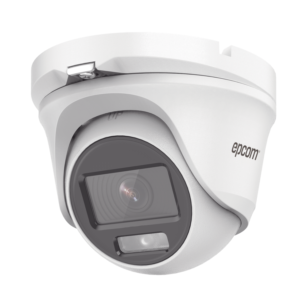 [ColorVu] Eyeball TURBOHD 2 Megapíxel (1080p) / Lente 2.8 mm / Microfono Integrado / Imagen a Color 24/7 / METAL / Luz Blanca 20 mts / Exterior IP66 / TVI-AHD-CVI-CVBS / dWDR