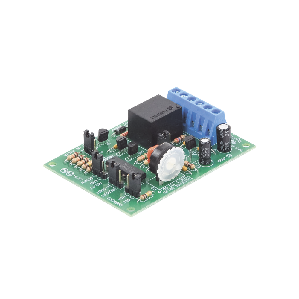 Relevador Con Temporizador / 3-60 Seg o 3-60 Min / Activación de Disparo Positivo o Negativo / Alimentación 12-24 Vcc