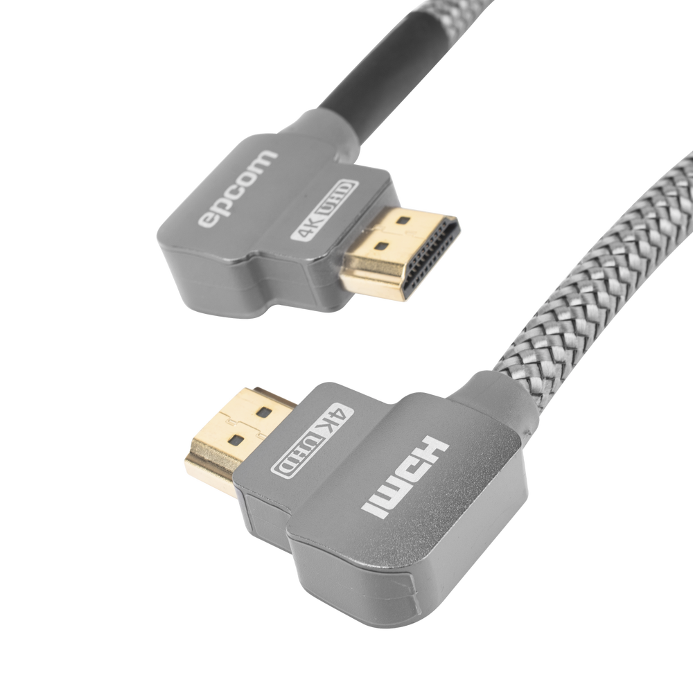 Cable HDMI Ángulo 90° | 3 Metros (9.84 Pies) | Alta Definición | Versión 2.0 | Alta Velocidad 18Gbps | 4K@60Hz |