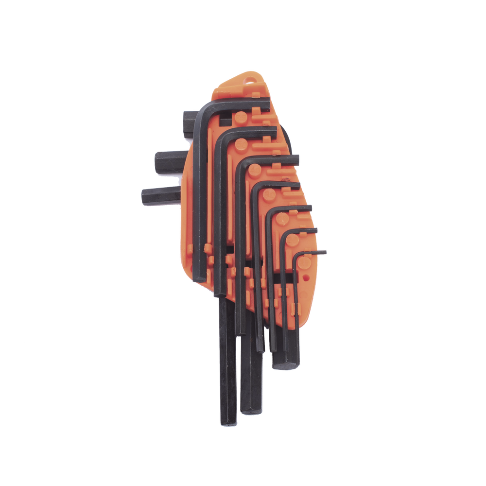 Juego de 10 Llaves Hexagonales (Allen) MilimÃ©tricas con Portallaves PlÃ¡stico.