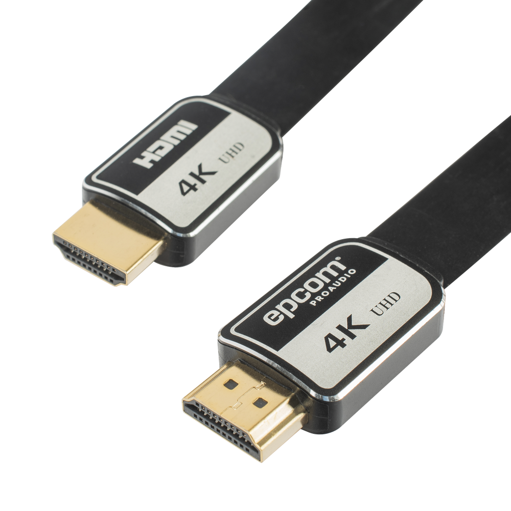 Cable HDMI de 5 Metros (16.40 Pies) | Alta Definición | Versión 2.0 | Alta Velocidad 18Gbps | 4K@60Hz | Conectores Chapados en Oro | Tipo Plano