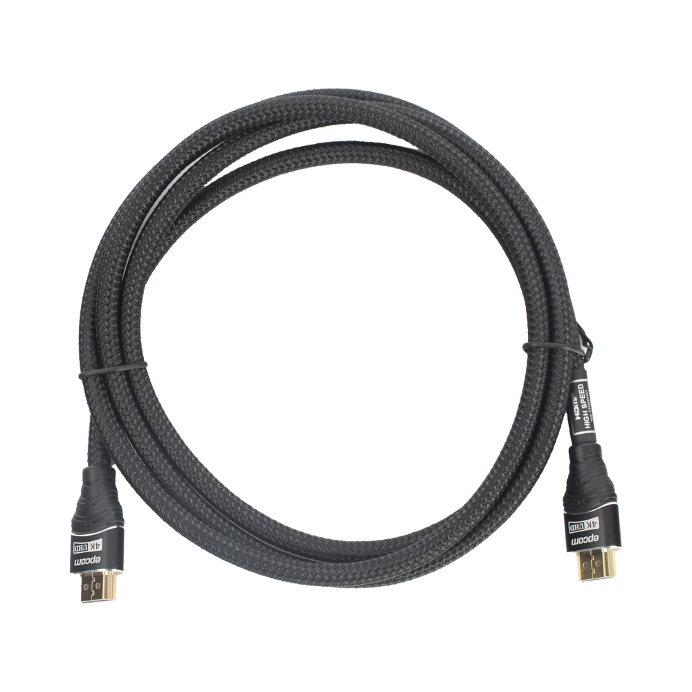 Cable HDMI de 1.8 Metros (5.91 Pies) | Alta Definición | Longitud | Versión 2.0 | Alta Velocidad 18Gbps | 4K@60Hz | Conectores Chapados en Oro | Tipo Redondo - Image 2