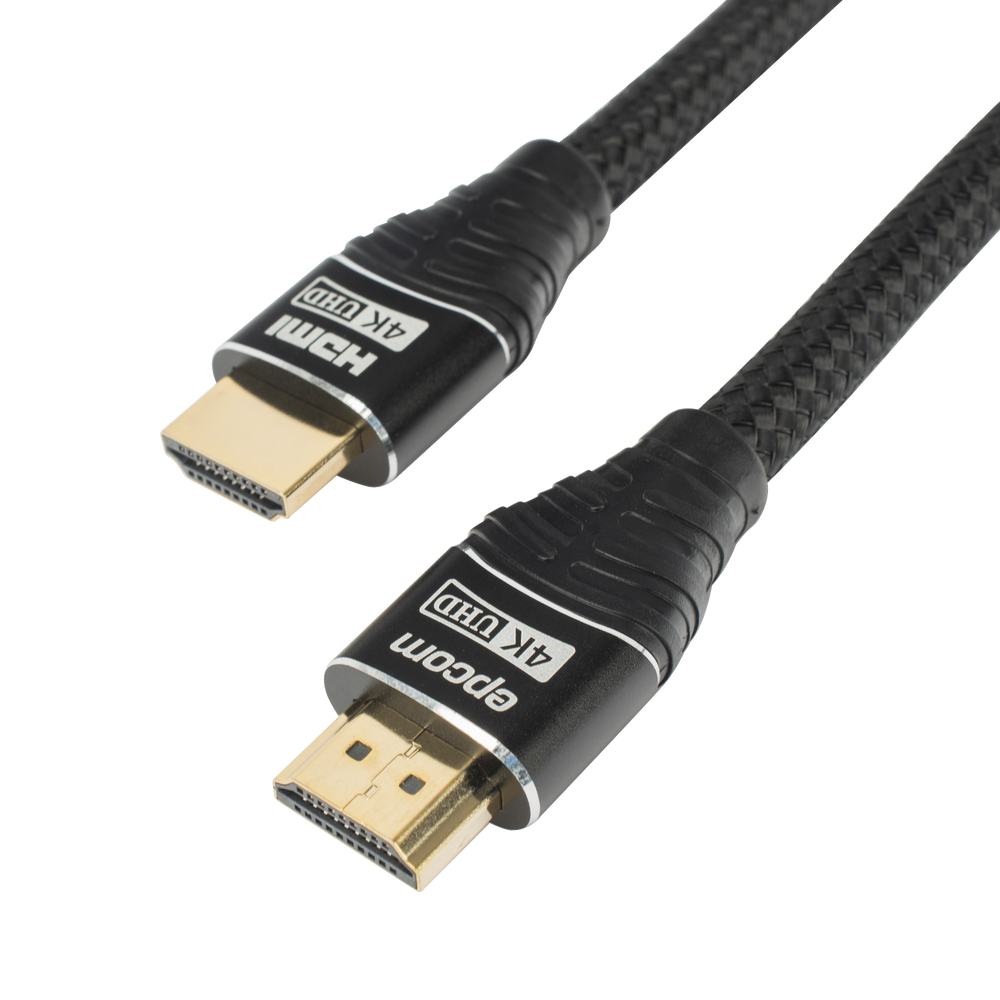 Cable HDMI de 5 Metros (16.40 Pies) | Alta Definición | Longitud | Versión 2.0 | Alta Velocidad 18Gbps | 4K@60Hz | Conectores Chapados en Oro | Tipo Redondo