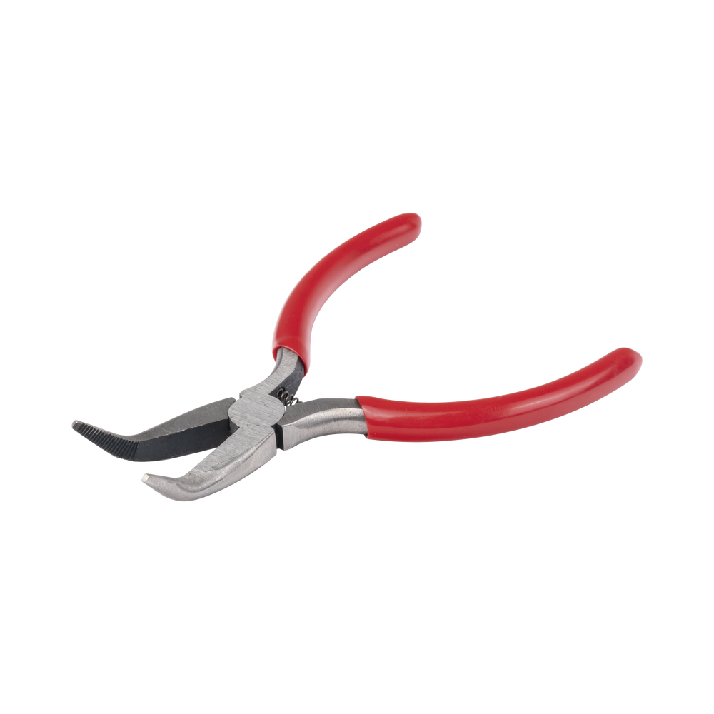 Pinza punta Curveada de 5â€ con Mango Forrado PlÃ¡stico.