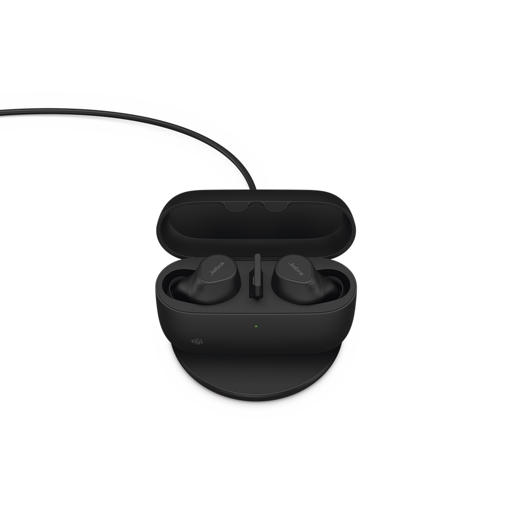 Jabra Evolve2 Buds, Auriculares versión MS con cancelación de ruido activa, Bluetooth conexion hasta 2 dispositivos (20797-999-999)