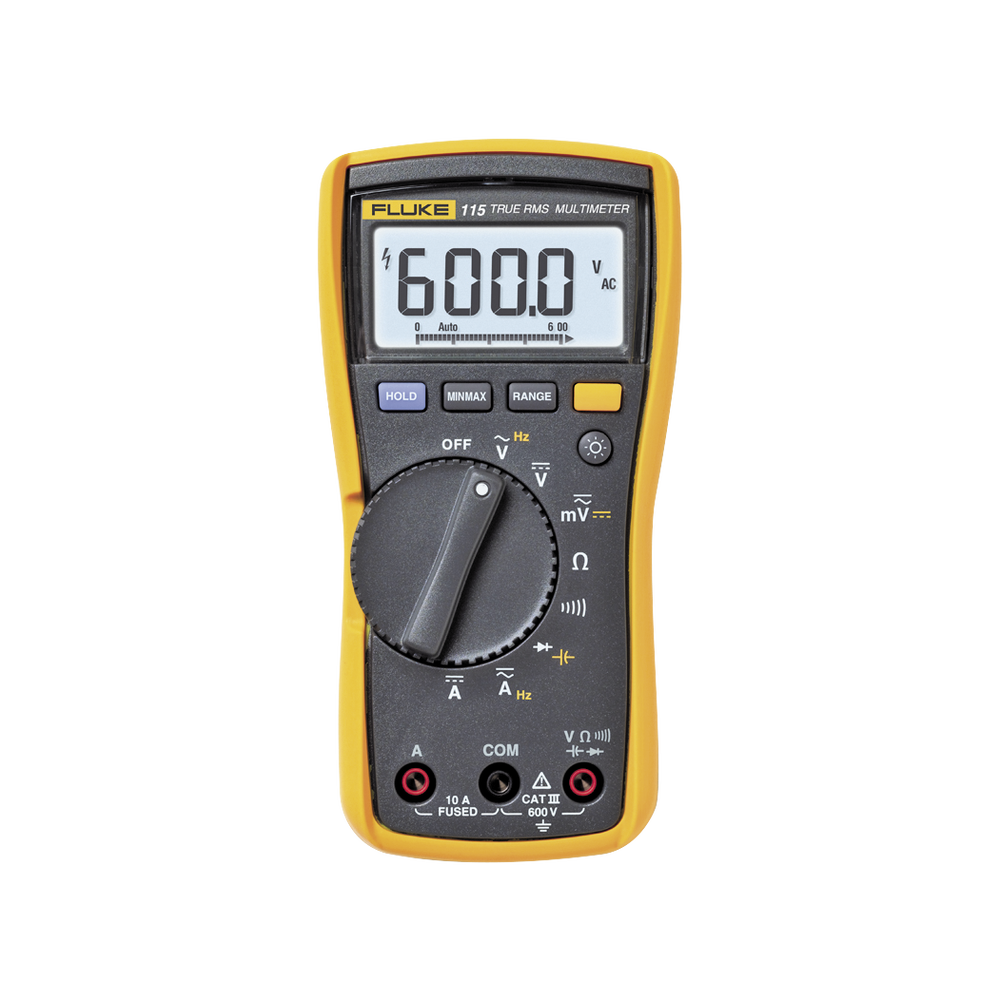 Multímetro Digital para Electricista, Para Pruebas de Capacitancia y Diodos, Uso con Voltaje Máximo de 600 V, Pantalla LED Retroiluminada