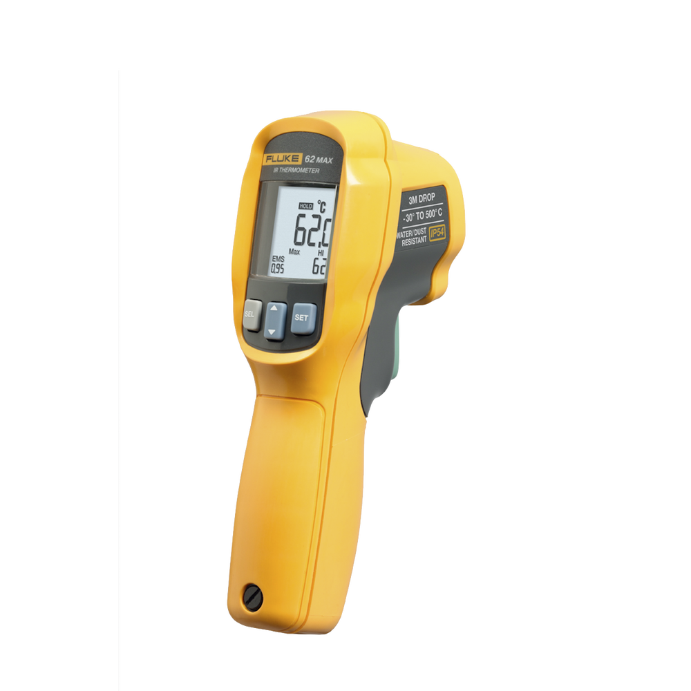 Termómetro IR Para Medición de Temperatura de -30ºC a 500ºC, Con Precisión +-1.0%, y Clasificación IP54 de Resistencia al Agua y Polvo
