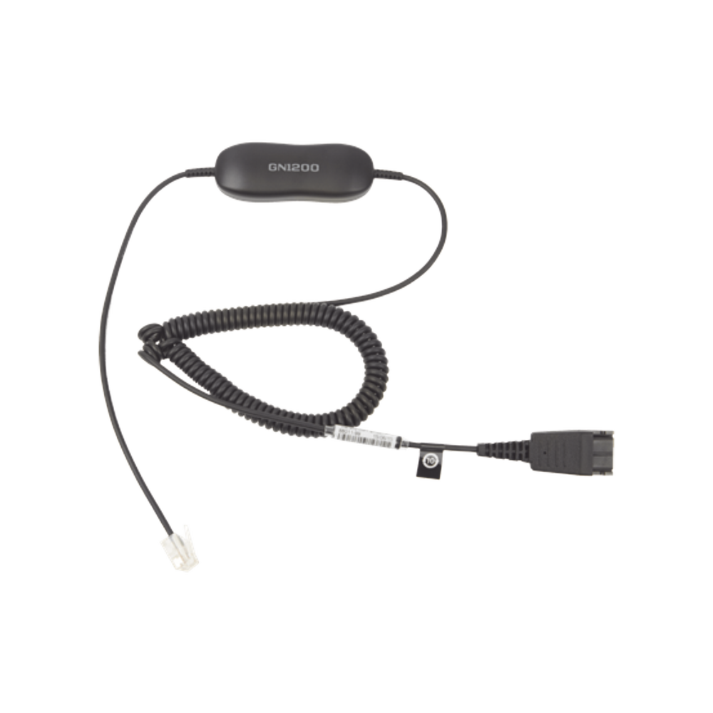 Jabra GN1200 cable enroscado con conexión QD y RJ-9 (88011-99)