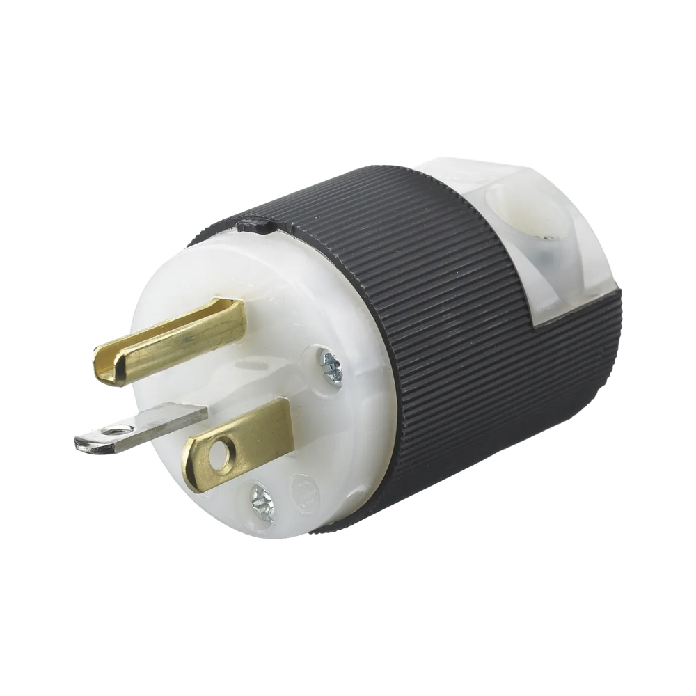 Clavija Entrada Recta/ 20 A 125 V/ 2 Polos 3 Hilos/ Nema 5-20 P/ Grado Industrial- Comercial.