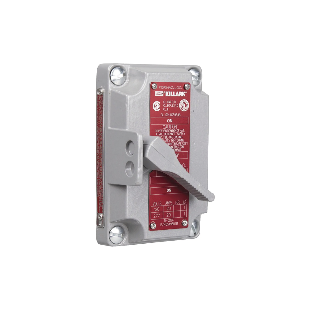 Tapa P/Interruptor Serie XS D/ 2 Polos 20 A 120/277 V CA.