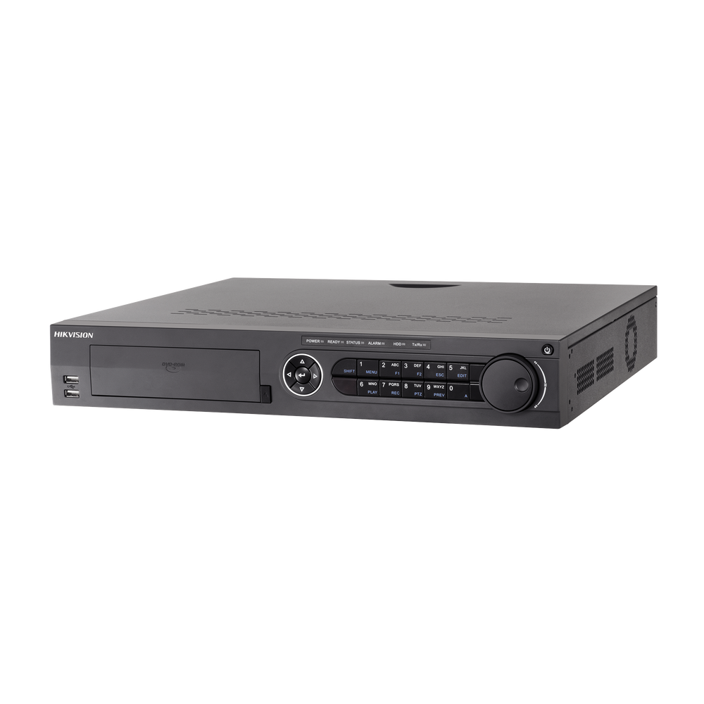 DVR 4K/8MP 16 Canales TurboHD  + 18 Canales IP / 4 Bahías de Disco Duro / Audio por Coaxitron / AcuSense / 16 Entradas de Alarma / 2 Salida de Video Independiente