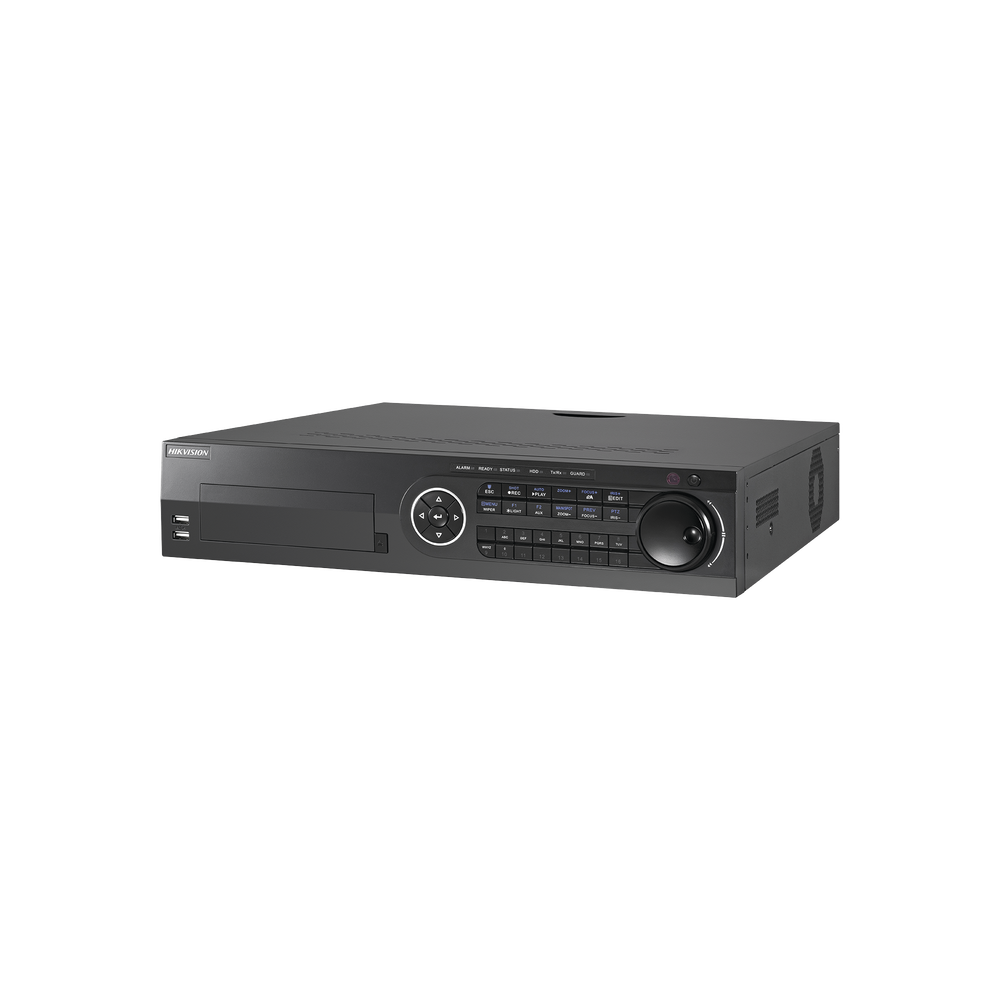 DVR 16 Canales TurboHD + 8 Canales IP / 3K / 5 Megapixel /  8 Bahías de Disco Duro / 16 Entradas de Audio Fisicas (Microfono por Separado) / Audio por coaxitron / Acusense / 16 Entradas de Alarma / POS / H.265+