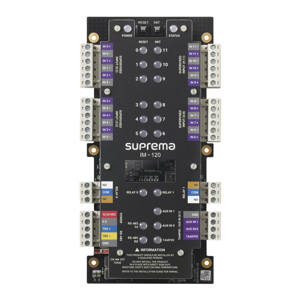 Módulo de Supervisión de  12 Entradas y 2 salidas de Relevador