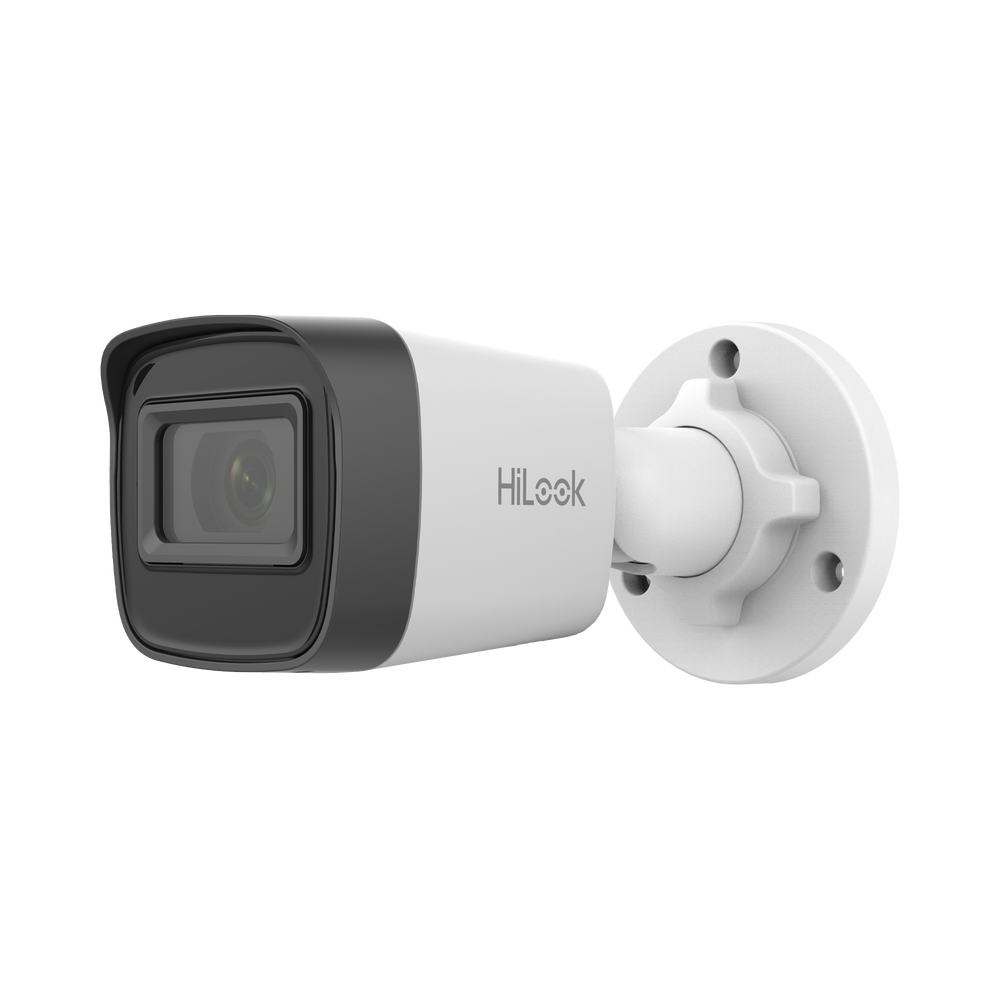 HiLook Series / Bala IP 2 Megapixel (1080p) / Lente 2.8 mm / 20 mts IR / Exterior IP67 / PoE / dWDR / H.265+ / ONVIF