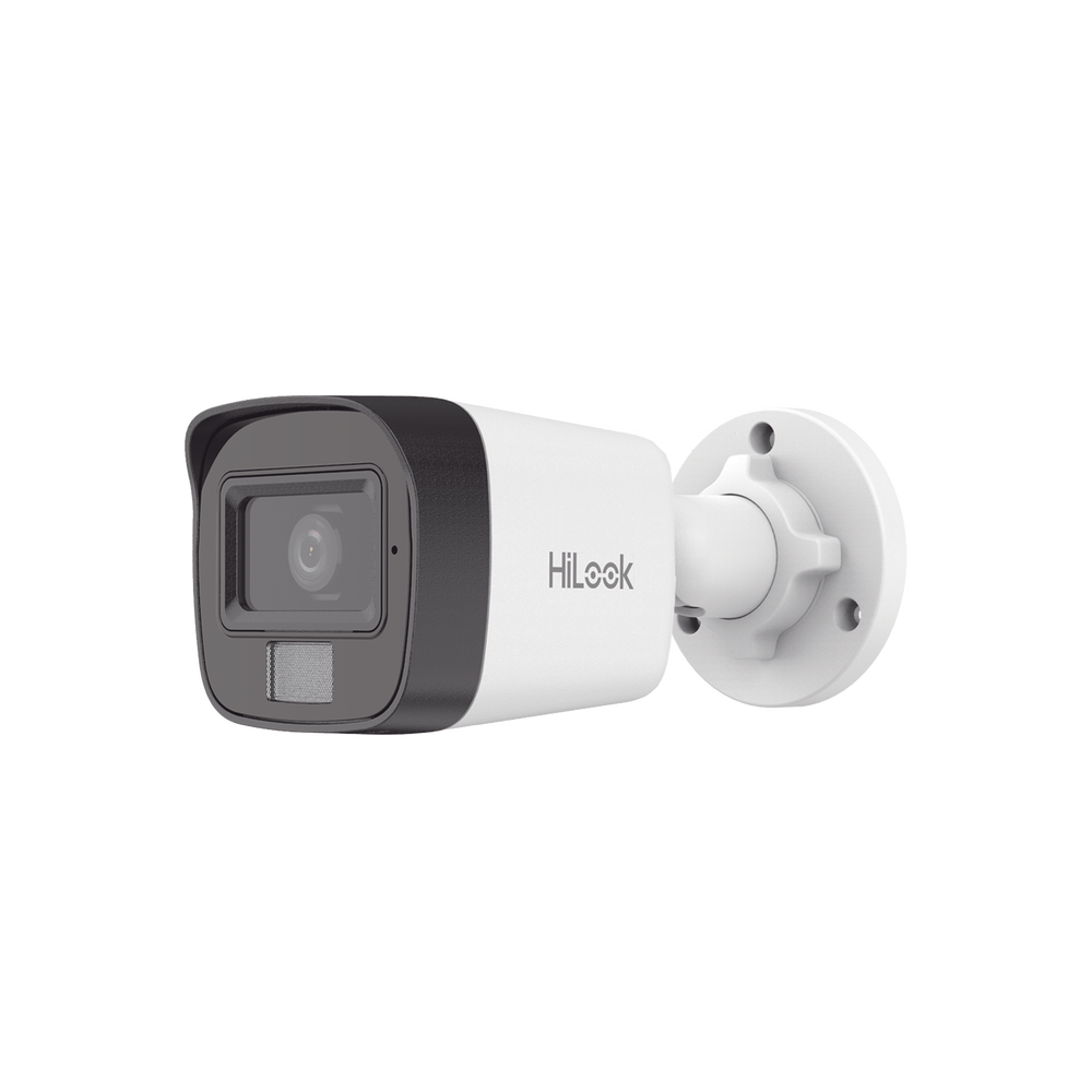 [Dual Light] Bala IP 4 Megapixel / Lente 2.8 mm / Ãngulo de visiÃ³n 104Â° / 20 mts IR + 15 mts Luz Blanca / MicrÃ³fono Integrado / ACUSENSE Lite / Exterior IP67 / H.265+ / PoE / ONVIF / dWDR