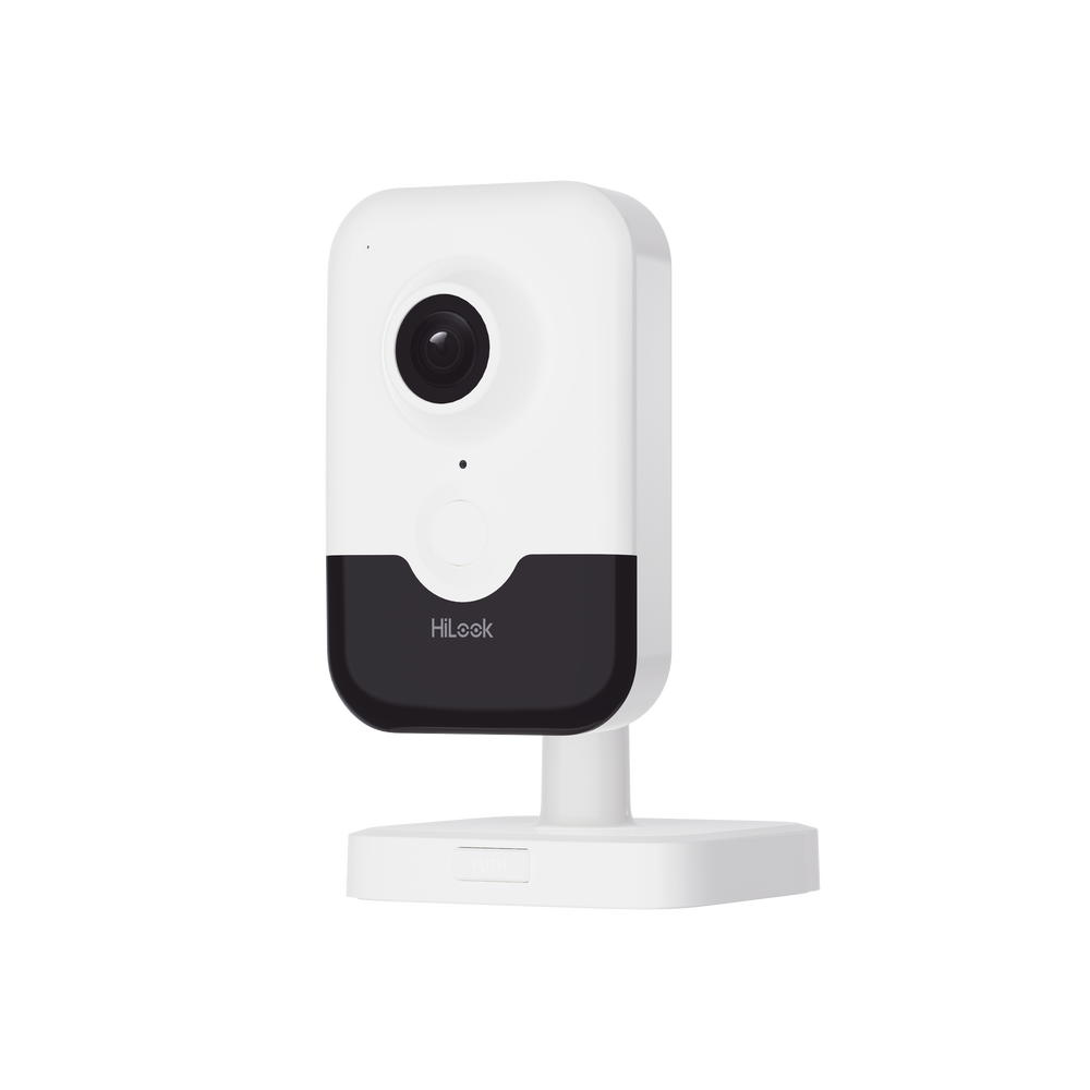 Cubo IP 2 Megapixel / Lente 2.8 mm (Gran Angular) / Audio Bidireccional / WiFi / Memoria Micro SD /AcuSense / Notificacion Push / Interior / H.265+