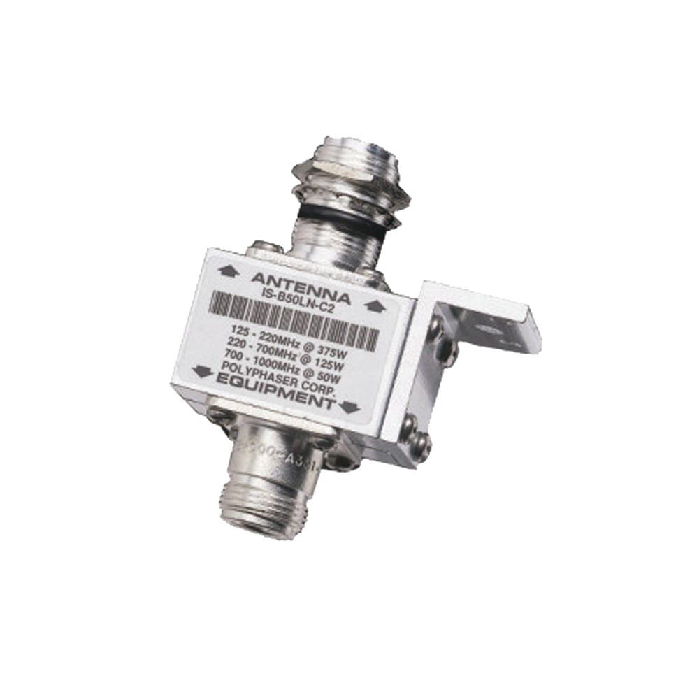 Protector RF Coaxial Para 10 - 1000 MHz de Ceja Frontal y Conectores N Hembra en Ambos Lados, 50 Ω