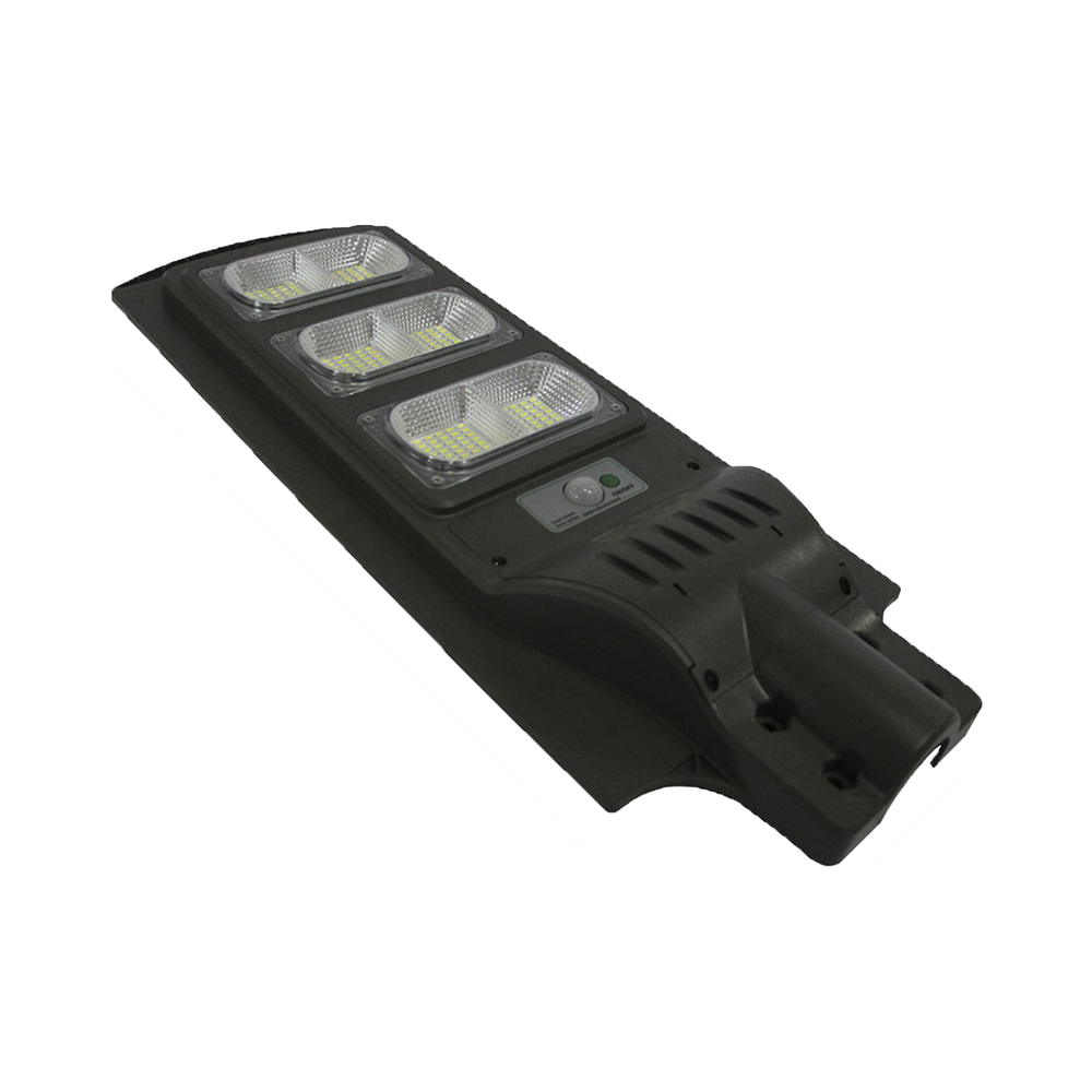 Luminaria con Panel Solar y Sensor de Movimiento de 120 W/ Luz 6 500 K / Dimensiones 625 x 240 mm / Ángulo de Luz 120°.