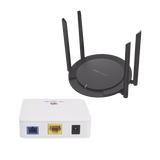 Kit 2 ONU Bridge V-Sol, Dual GPON/EPON con Router Home Wi-Fi Ideal para distribuciones WISP de mayor cobertura Wi-Fi en Hogares y Oficinas