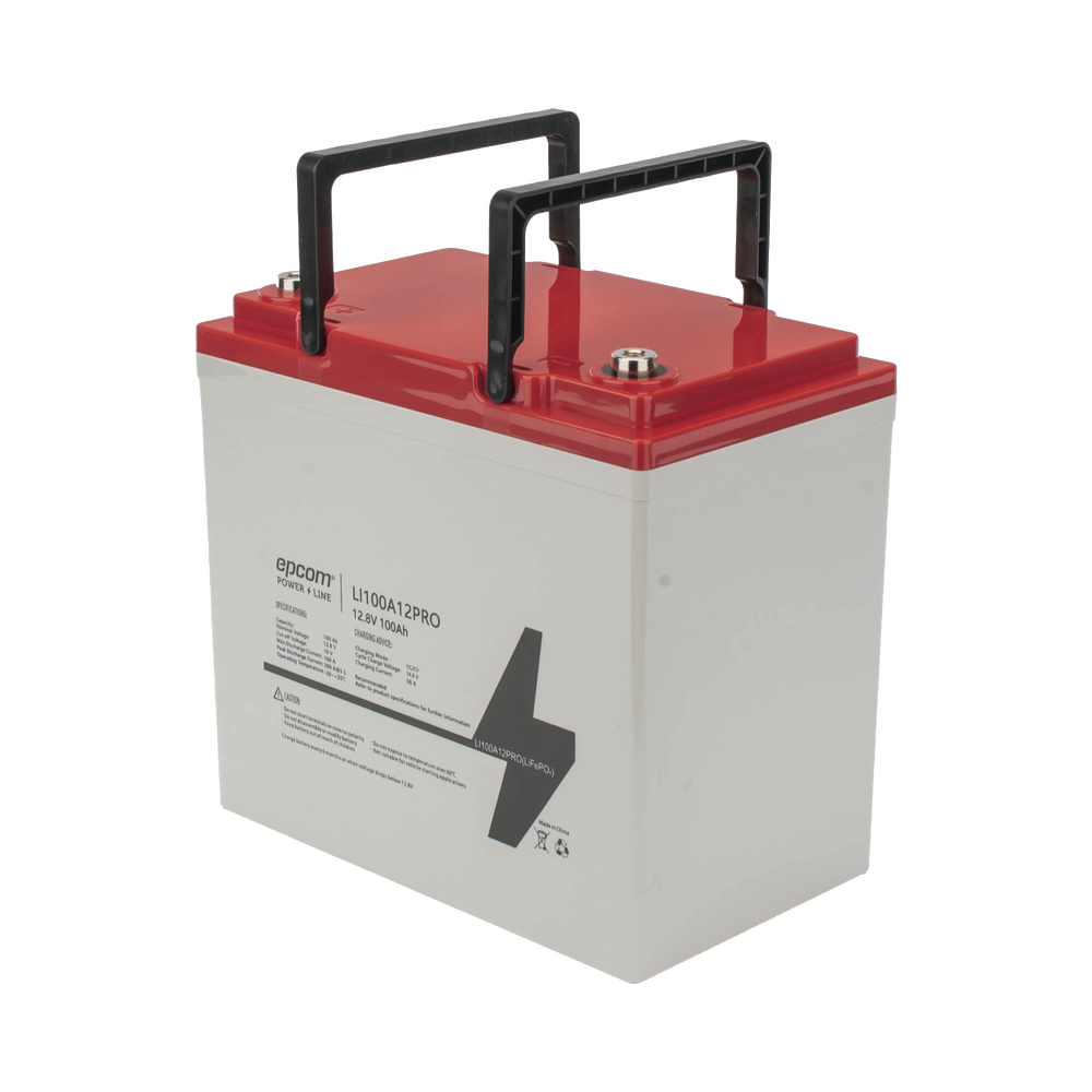 Batería de Litio Ciclo Profundo, 12.8 Vcc 100Ah LiFePO4 Válvula de Alivio, Solar, Marina, Máximo 100 A de Descarga - Image 2