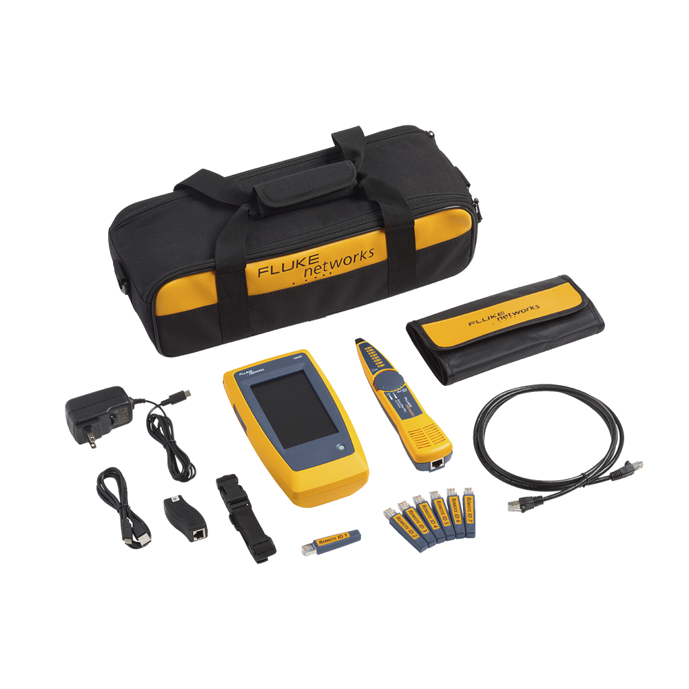 Kit Avanzado de Calificador de Red LinkIQ, Para Verificar Rendimiento de Cableado Hasta 10Gbps Basado en Frecuencia, con Pantalla Multitáctil a Color