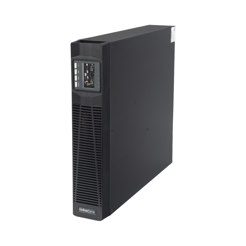 UPS de 2000VA/1800W / Topología On-Line Doble Conversión / Entrada y Salida de 120 Vca / Clavija de Entrada NEMA 5-20P / Pantalla LCD Configurable / Formato Rack/Torre