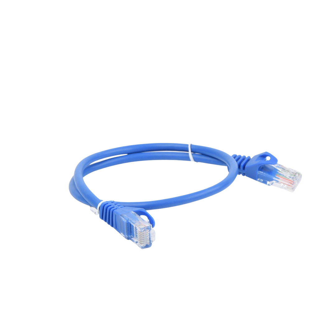 Cable de Parcheo UTP Cat5e - 0.5 Metros (1.64 Pies) - Azul