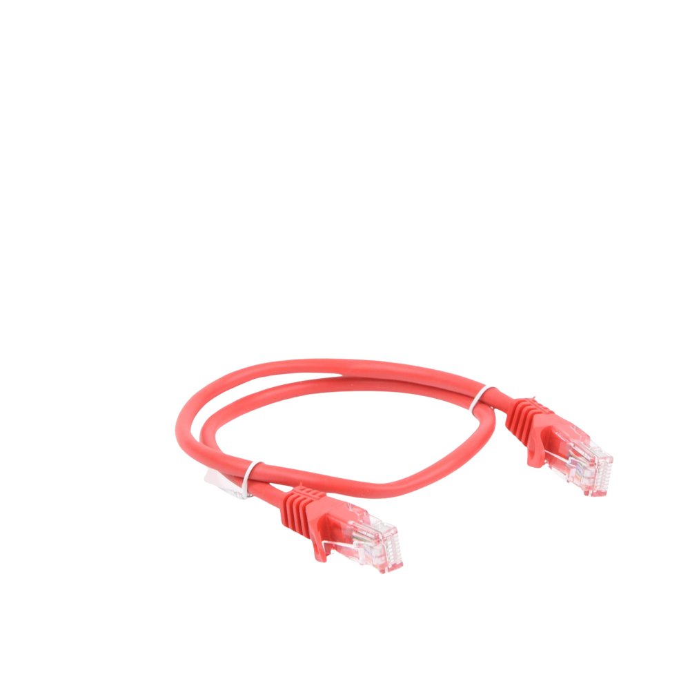 Cable de Parcheo UTP Cat5e - 0.5 Metros (1.64 Pies) - Rojo