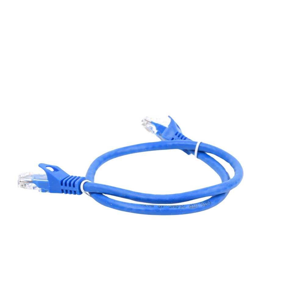 Cable de Parcheo UTP Cat6 - 0.5 Metros (1.64 Pies) - Azul