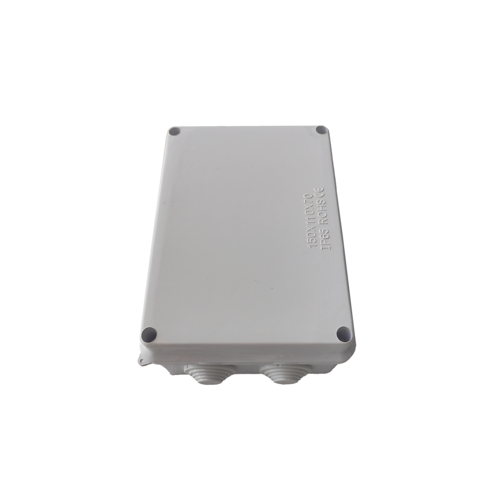 Caja de Conexiones Impermeable IP65, 10 Entradas, Dimensiones 150 x 110 x 70 mm, para Instalaciones Industriales, Comerciales y Residenciales, Incluye Tornillería para su Instalación