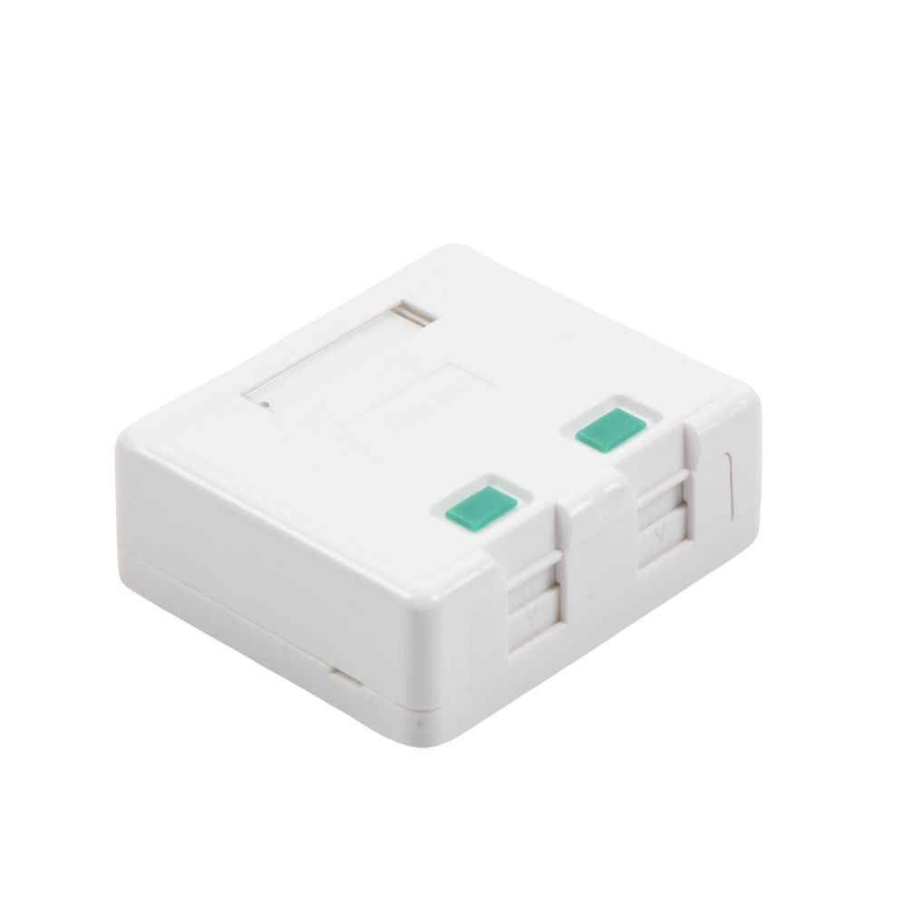 Caja de Pared con 2 Puertos Keystone, No Incluye Jacks