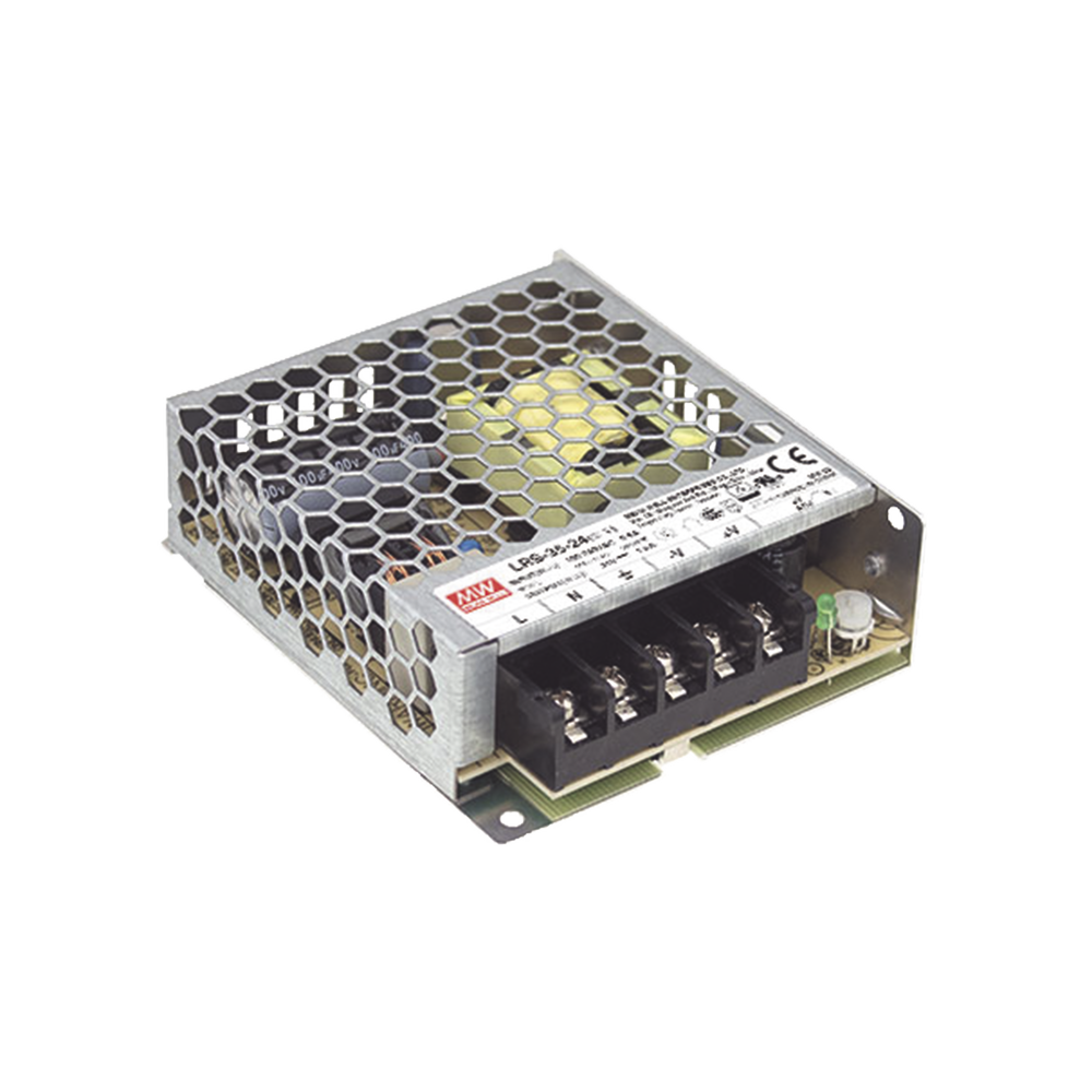 Fuente de Poder Industrial Conmutada 35W de Potencia, 24Vcc, 1.5A