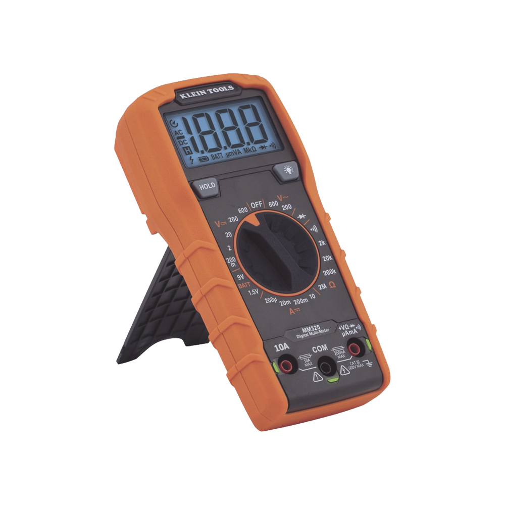 Multímetro Digital con Selección Manual Rango 600V CAT III con Protección de Alerta LED del Cable de Prueba