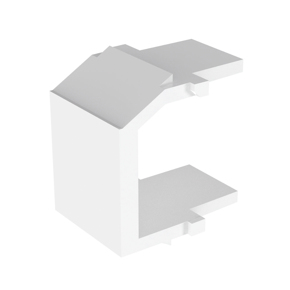 Módulo de tapa ciega (Inserto Ciego), Tipo Keystone, Color Blanco, 1 Pieza