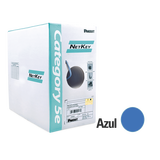 Bobina de Cable UTP 305 Metros (1000 Pies) de Cobre, NetKey, Azul, Categoría 5e (24 AWG), PVC (CM), de 4 Pares
