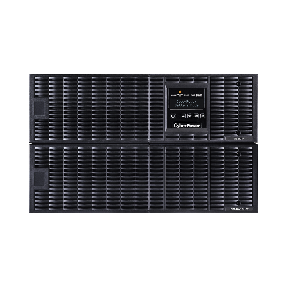 UPS de 8000 VA/ 8000 W, Online Doble Conversión, 200 - 240 Vac de Salida, Terminal Hardwired, Onda Senoidal Pura, Torre o Rack de 6 UR, Con 3 Tomas NEMA L6-30R